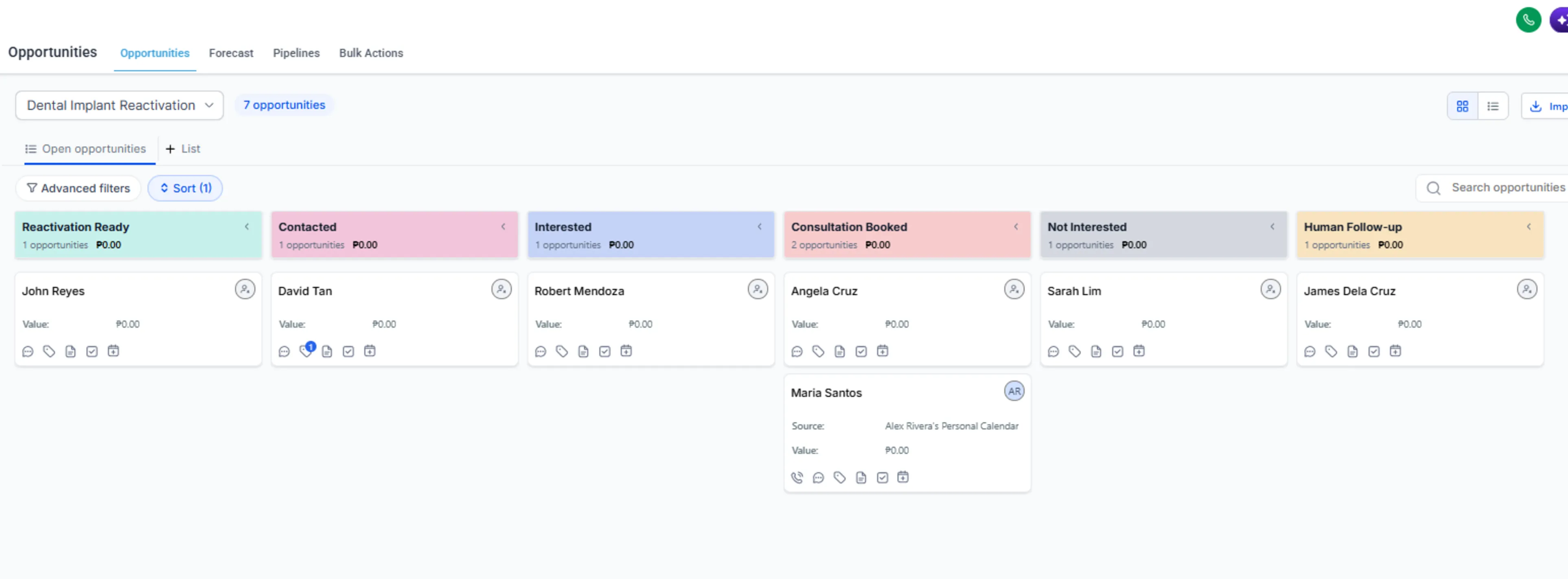 GoHighLevel Reactivation Pipeline